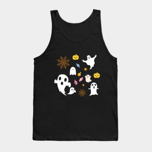 Halloween Face Mask, Happy Hallween For kids, Haloween ghost Face Mask for Kids. Tank Top